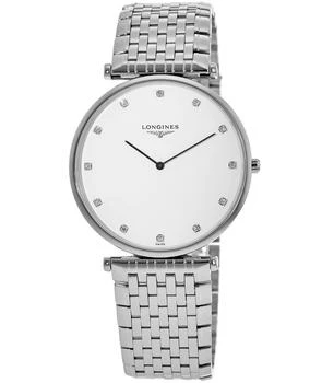 推荐Longines La Grande Classique Quartz 37mm White Diamond Dial Steel Women's Watch L4.766.4.17.6商品