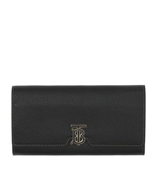 Burberry | Leather TB Monogram Continental Wallet商品图片,独家减免邮费