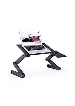 商品RAINBEAN | RAINBEAN Black Adjustable and Foldable Portable Laptop Stand with Mouse Pad and 2 CPU Cooling USB Fans,商家Belk,价格¥447图片