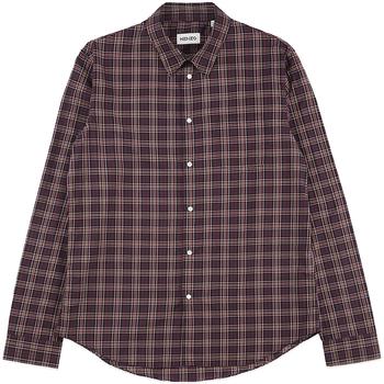 Kenzo | Checked Print Shirt - Magenta商品图片,额外9折, 额外九折