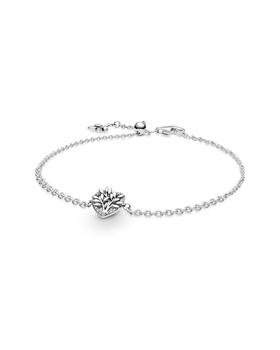 商品PANDORA | Pandora Moments Silver CZ Family Tree Bracelet Chain,商家折扣挖宝区,价格¥170图片