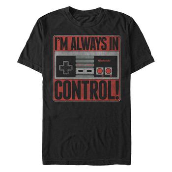 Nintendo | Nintendo Men's NES Controller I'M Always In Control Short Sleeve T-Shirt商品图片,独家减免邮费