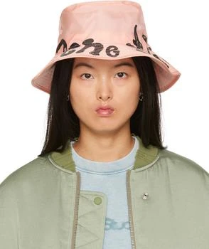 Acne Studios | Pink Logo Bucket Hat 5.7折