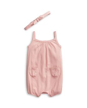 商品Ralph Lauren | Girls' Pointelle Knit Bubble Romper & Headband Set - Baby,商家Bloomingdale's,价格¥189图片