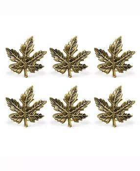 Design Imports | Maple Leaf Napkin Ring, Set of 6,商家Macy's,价格¥180