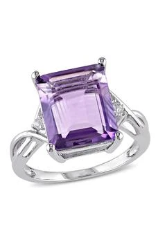 DELMAR | Emerald Cut Amethyst & White Topaz Ring,商家Nordstrom Rack,价格¥691