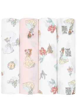 aden + anais | Set Of 4 Disney Cotton Muslin Swaddles,商家LUISAVIAROMA,价格¥348
