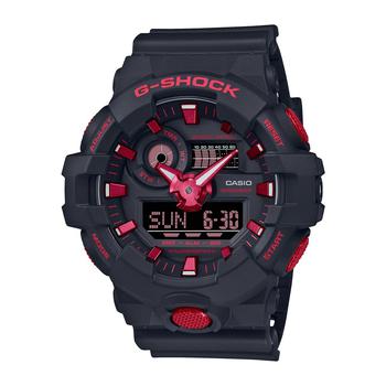 G-Shock | Men's Two Hand Quartz Black Resin Strap Ana-Digi Watch, 53.4mm, GA700BNR-1A商品图片,