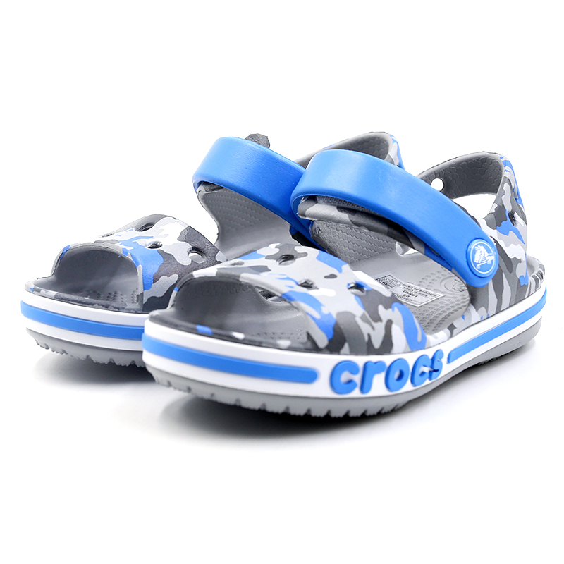 Crocs高帮鞋, Crocs | Bayaband seasonal grphc sndl k贝雅卡骆班花纹儿童休闲凉鞋商品图片 2.4折, 包邮包税