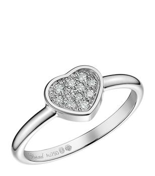 商品White Gold and Diamond Happy Hearts Ring,商家Harrods,价格¥18647图片