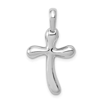Diamond2Deal | 14k White Gold Freeform Cross Pendant,商家Premium Outlets,价格¥2527