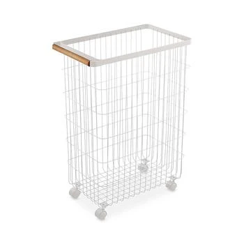 Yamazaki | Tosca White Slim Rolling Laundry Basket,商家Bloomingdale's,价格¥733