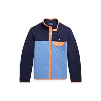 Ralph Lauren | Big Boys Color-Blocked Quilted Double-Knit Jacket,商家Macy's,价格¥642
