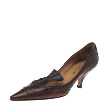 ysl高跟鞋上海, [二手商品] Yves Saint Laurent | Yves Saint Laurent Brown Leather Pointed Toe Pumps Size 40商品图片 满1件减$100, 满减