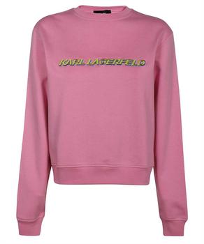 推荐Karl Lagerfeld FUTURE LOGO CROP Sweatshirt商品