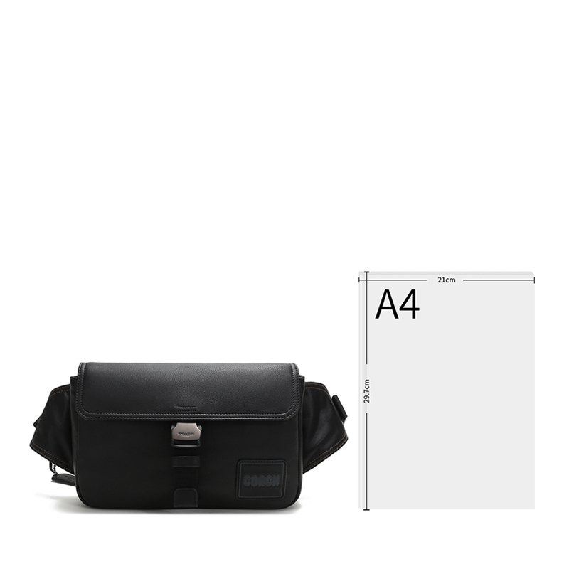 coach托特包斜挎包, Coach | Coach(专柜) 男士黑色腰包 88312JIBLK商品图片 独家减免邮费