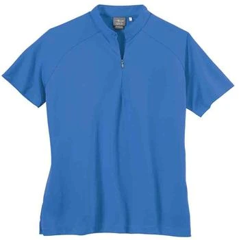 Page & Tuttle | Dot Texture Jersey Short Sleeve Polo Shirt,商家SHOEBACCA,价格¥98