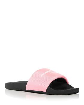 亚历山大王鞋, Alexander Wang | Women's Logo Pool Slides商品图片 7折
