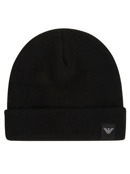 Emporio Armani | Emporio Armani Logo-Patch Knitted Pull-On Beanie 6.2折起