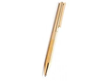 S.T. Dupont | Gamme Initial- Stylo Bille Classique très fin Lignes dorées,商家The Village Outlet,价格¥1111
