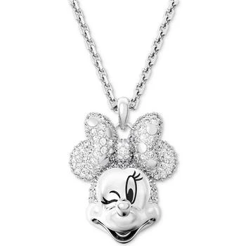 Swarovski | Silver-Tone Disney Minnie Mouse Crystal Pendant Necklace, 16-1/2" + 3" extender 
