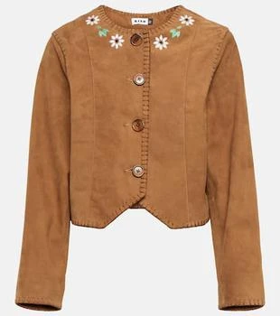 推荐Marianne embroidered suede jacket商品