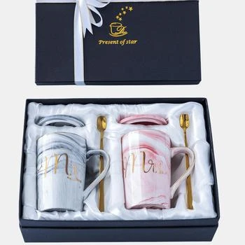Vigor | Mr And Mrs Coffee Mugs, Gifts For Bridal Shower, Wedding Gifts Mr And Mrs Mugs Set For Bride And Groom Bulk 3 Sets,商家Verishop,价格¥502