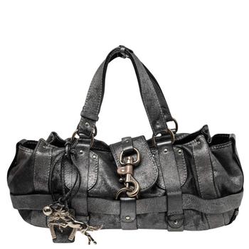 chloe tote真假, [二手商品] Chloé | Chloe Silver Leather Kerala Equipped Satchel商品图片 2.1折
