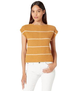 推荐Boatneck Button-Back Sweater Tee in Stripe商品
