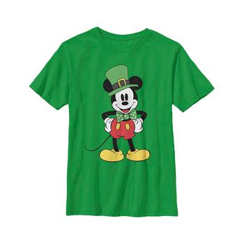 Disney | Boy's Mickey & Friends St. Patrick's Day Retro Portrait  Child T-Shirt商品图片,独家减免邮费
