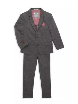 推荐Little Boy's & Boy's Notch Lapel Single-Breasted Modern Stretch Suit商品