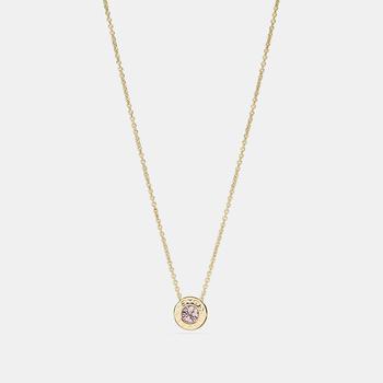 Coach Outlet Open Circle Stone Strand Necklace product img