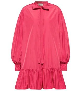 RED Valentino | 荷叶边饰塔夫绸迷你连衣裙 7.1折×额外9折, 额外九折