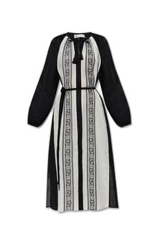 Tory Burch | Tory Burch Tassel-Detailed V-Neck Dress商品图片,8.1折