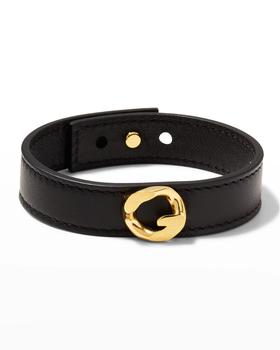 纪梵希手链, Givenchy | Men's G-Chain Golden Leather Bracelet商品图片 