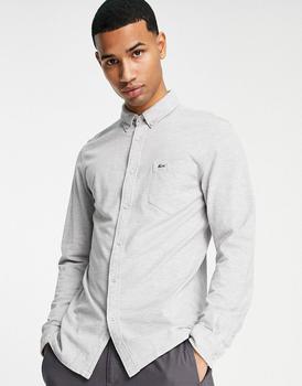 Lacoste | Lacoste long sleeve shirt in grey商品图片,4.4折×额外9.5折, 额外九五折