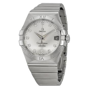 美国欧米茄星座, [二手商品] Omega | Pre-owned Omega Constellation Diamond Silver Dial Mens Watch 123.10.38.21.52.001商品图片 5.1折