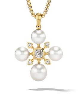 商品David Yurman | Renaissance Pearl Pendant With 18K Yellow Gold And Diamonds,商家Saks Fifth Avenue,价格¥58671图片