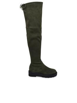 stuart weitzman lowland, Stuart Weitzman | GREEN SUEDE LOWLAND BOOTS商品图片 4.6折