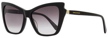 Longchamp | Longchamp Women's Cat Eye Sunglasses LO669S 001 Black 56mm商品图片,3.9折