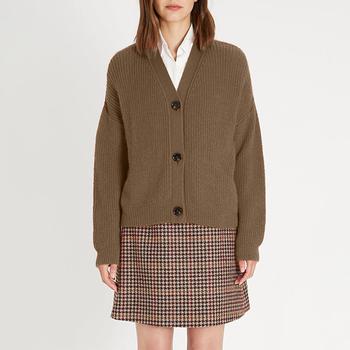 Max Mara, Weekend Max Mara | MAGICO 驼色女士马海毛混纺开衫毛衣外套【香港仓极速发货】商品图片 7.6折×额外5.5折, 额外五五折