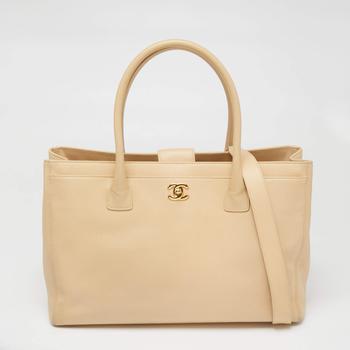 [二手商品] Chanel | Chanel Cream Leather Cerf Shopper Tote商品图片,6.4折, 满1件减$100, 满减