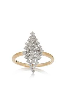 Yvonne Leon | Yvonne Leon - 18K Yellow; White Gold Marquise Diamond Ring - Gold - US 7 - Moda Operandi - Gifts For Her,商家Fashion US,价格¥18834