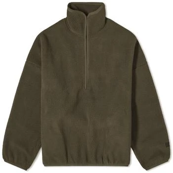 Essentials | Fear of God ESSENTIALS Spring Fleece Half Zip Sweat - Ink 