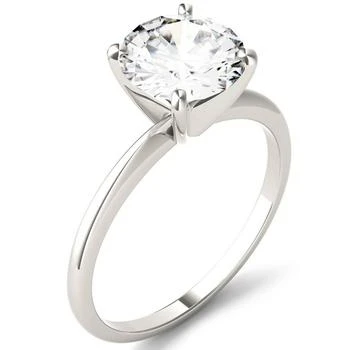 Charles & Colvard | Moissanite Solitaire Ring (1 ct. t.w. DEW) in 14k White Gold,商家Macy's,价格¥6349