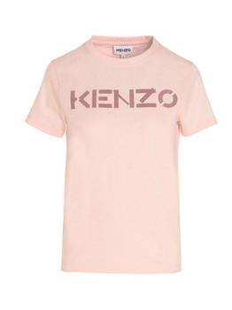 推荐Kenzo Ladies Faded Pink Logo-print Cotton T-shirt, Size Large商品