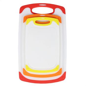 商品Home Basics | Home Basics Non-Slip 3 Piece Plastic Cutting Board with Deep Juice Grooves,商家Premium Outlets,价格¥136图片