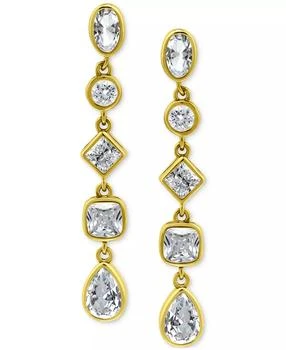 Giani Bernini | Cubic Zirconia Linear Drop Earrings (3-1/2 ct. t.w.) in 18k Yellow Gold Over Sterling Silver, Exclusively at Macy's,商家Macy's,价格¥688