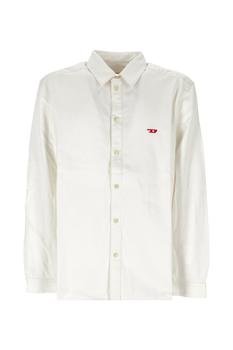 Diesel | Embroidered-logo button-up shirt商品图片,5折×额外8.5折, 额外八五折