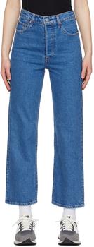 levis直邮, Levi's | Blue Ribcage Straight Ankle Jeans商品图片 5.1折